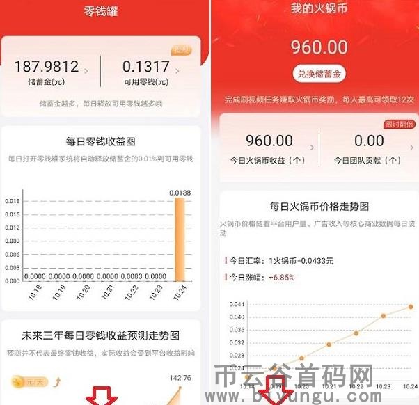 火锅短视频app，上线注册送储蓄，刷视频免费撸