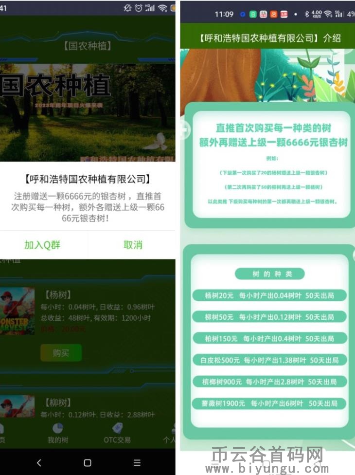 国农种植项目，上线即可零撸银杏树，呵护环保与健康！