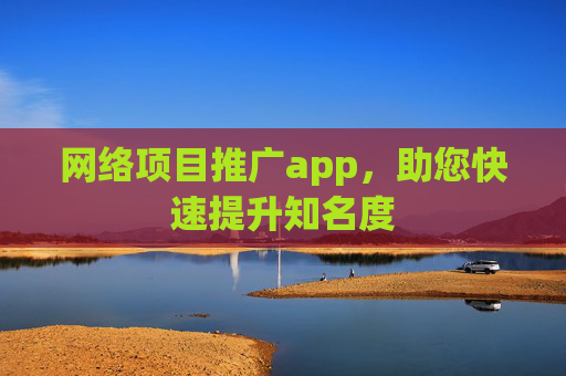 网络项目推广app，助您快速提升知名度